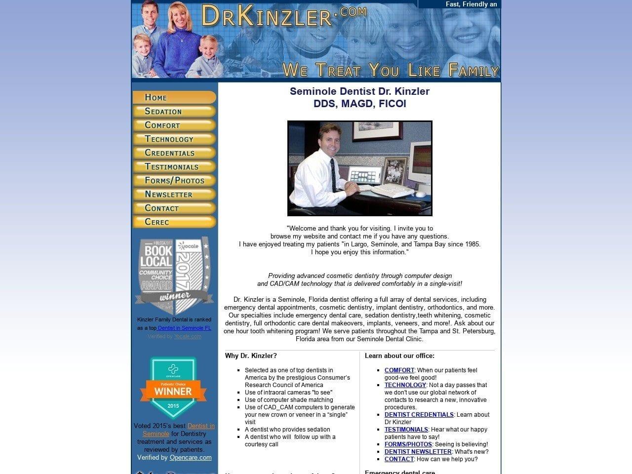 Kinzler William J DDS