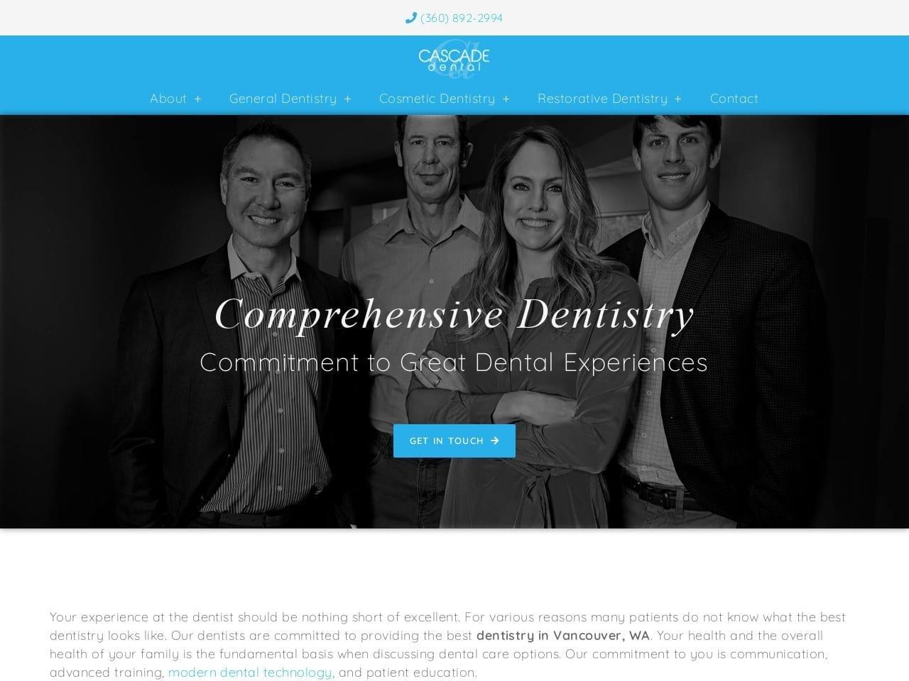Cascade Dental Group screenshot