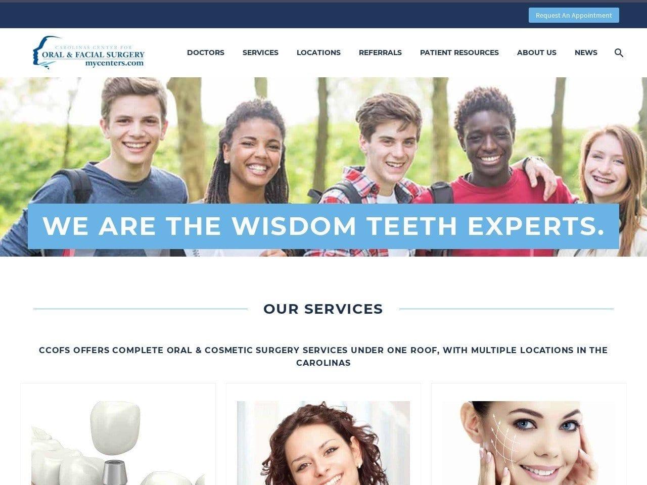Carolinas Center for Oral & Facial Surgery screenshot