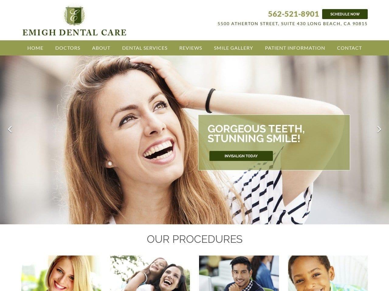 Emigh Dental Care Amy Robert F DDS screenshot