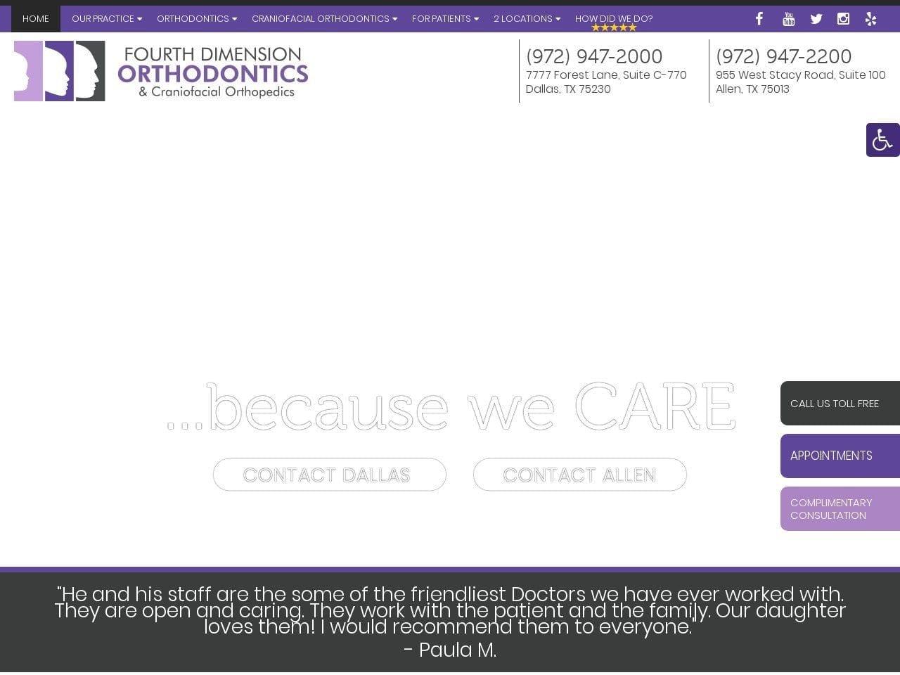 Fourth Dimension Orthodontics Dentist screenshot