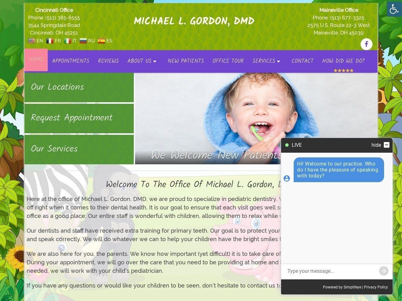 Michael L. Gordon D.M.D. screenshot