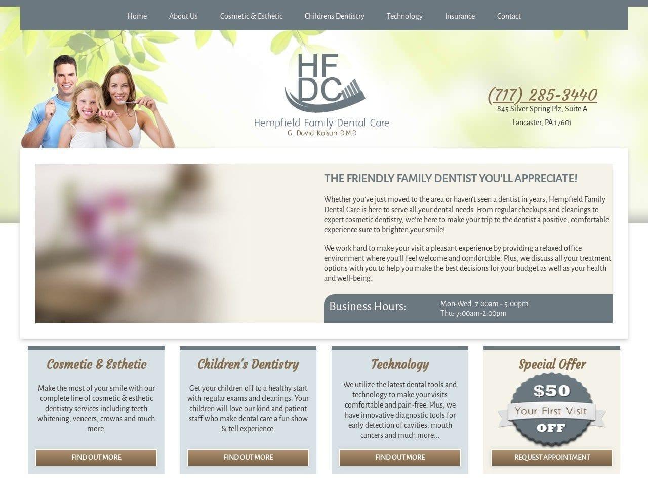 Hempfield Family Dental Care screenshot