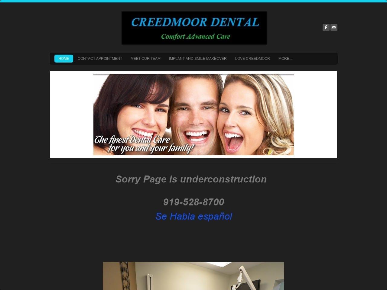 Creedmoor Dental screenshot