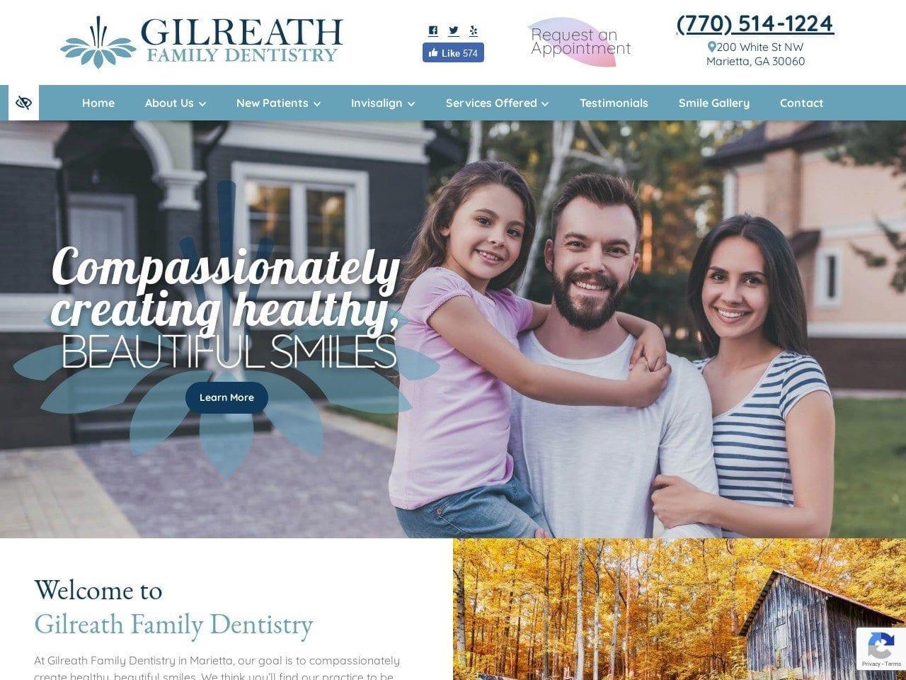 Gilreath Dental Associates screenshot