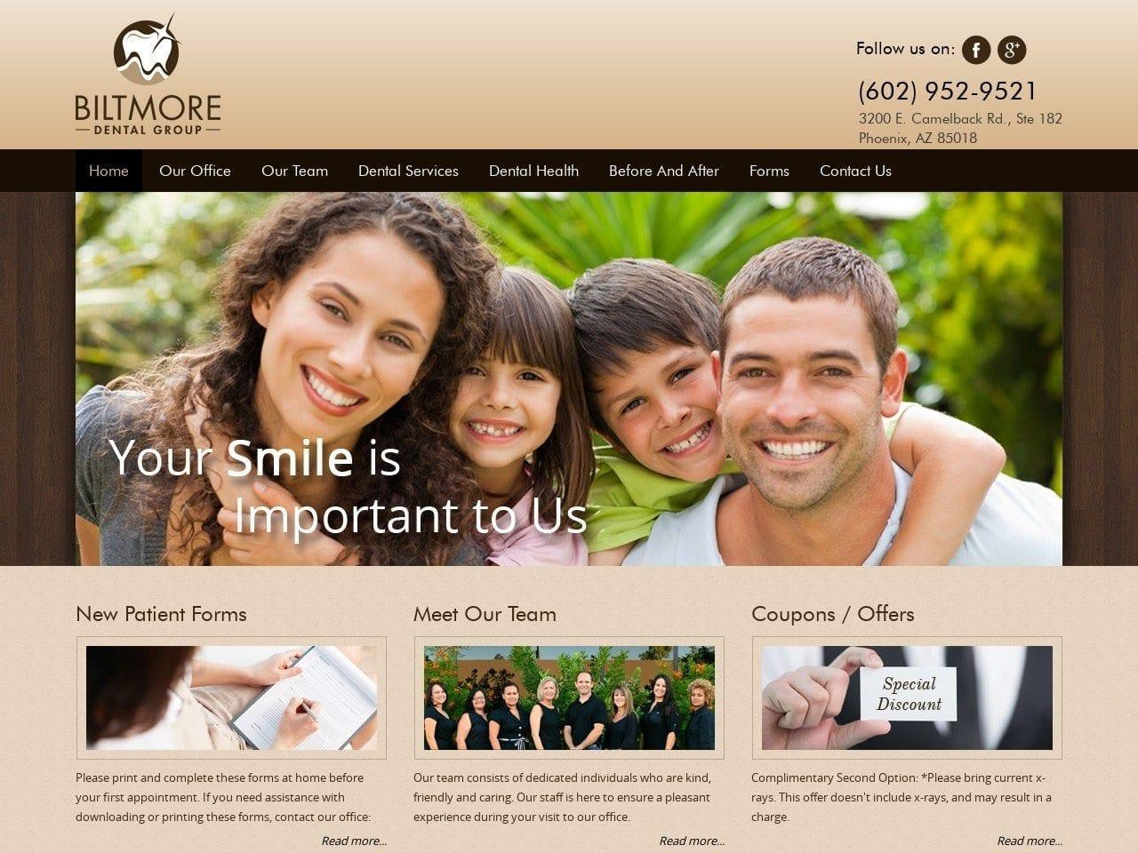 Biltmore Dental Group screenshot