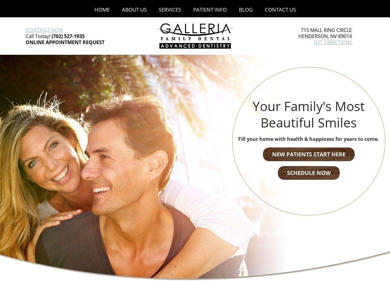 Galleria Family Dental screenshot
