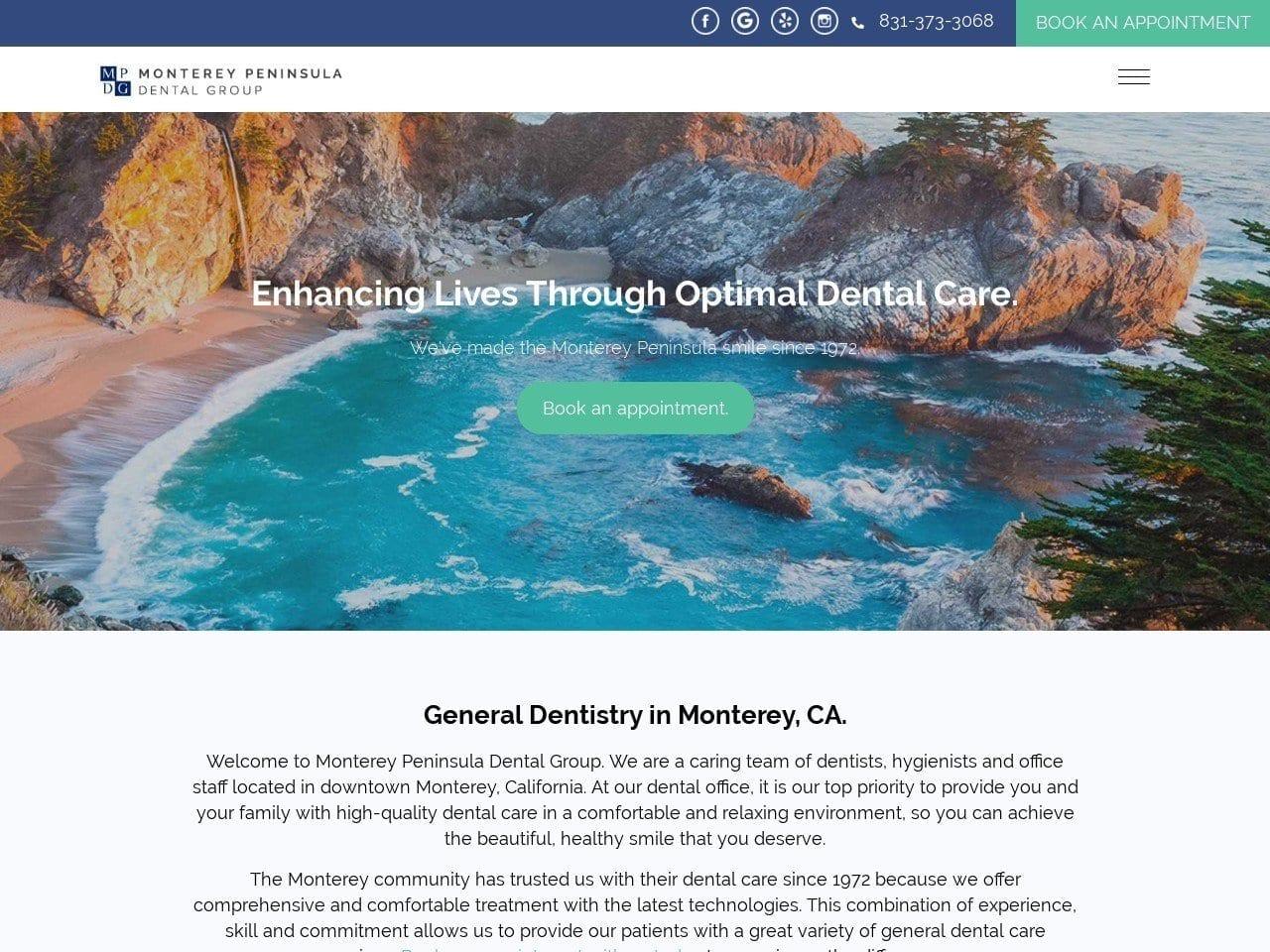 Monterey Peninsula Dental Group screenshot
