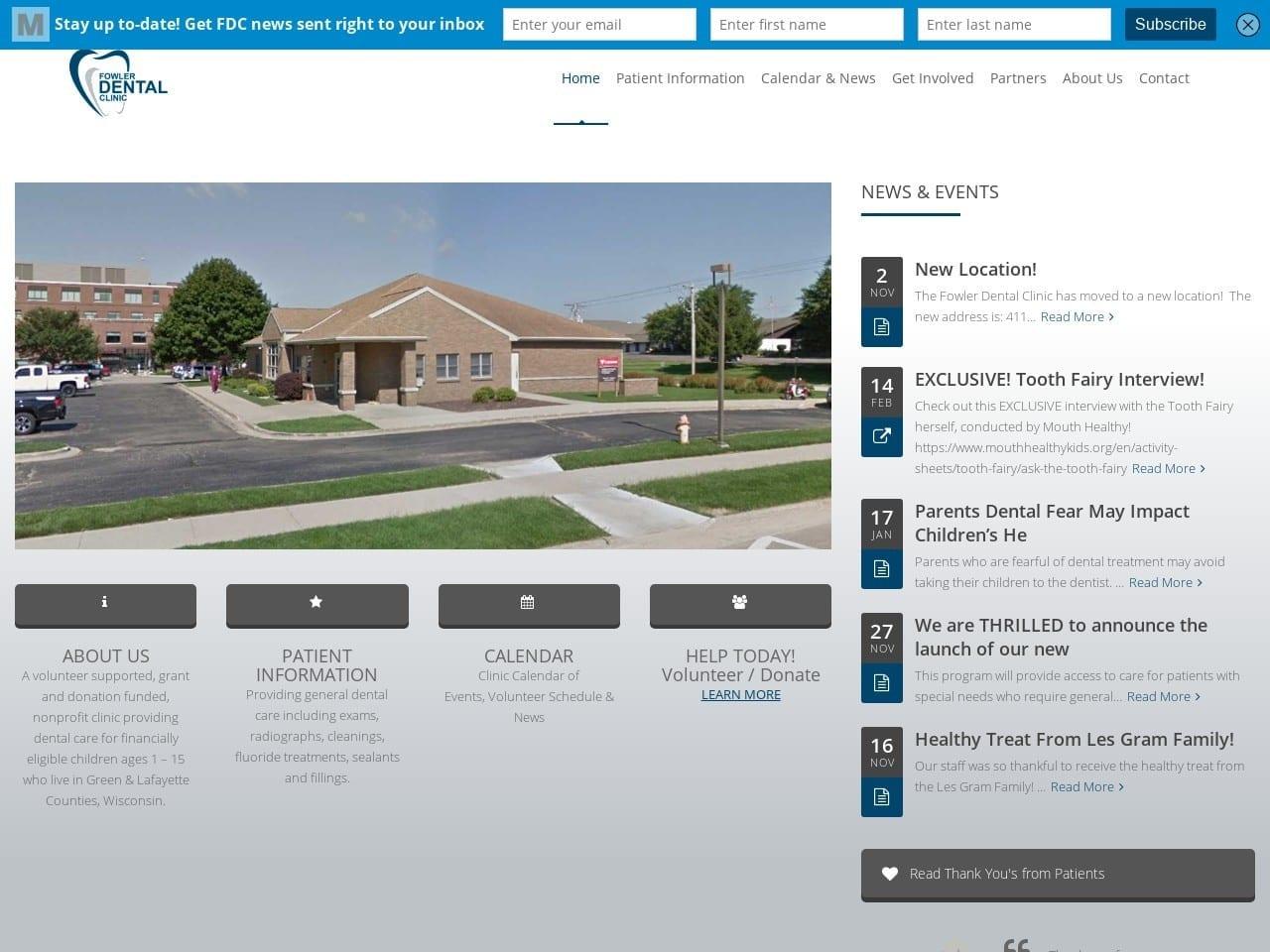 Fowler Memorial Free Dental screenshot