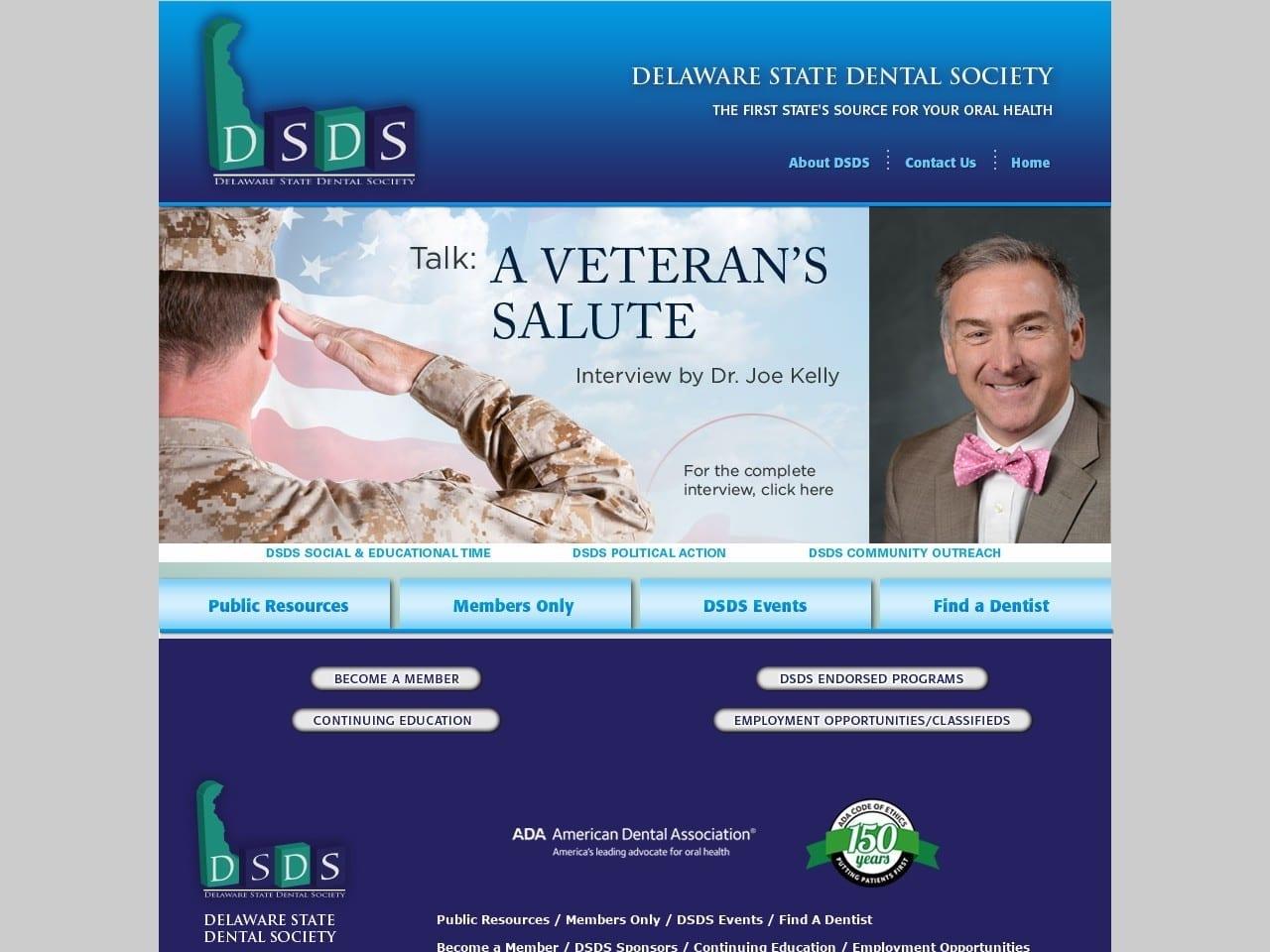 Delaware State Dental Society screenshot