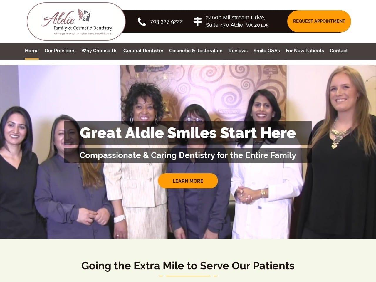 Aldie Family & Cosmetic Dentistry screenshot