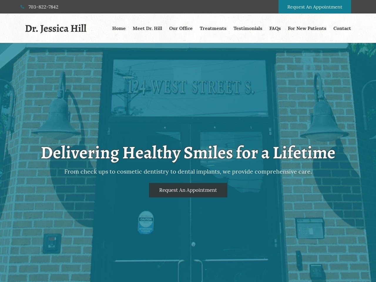 Dr. Jessica L. Hill DMD screenshot