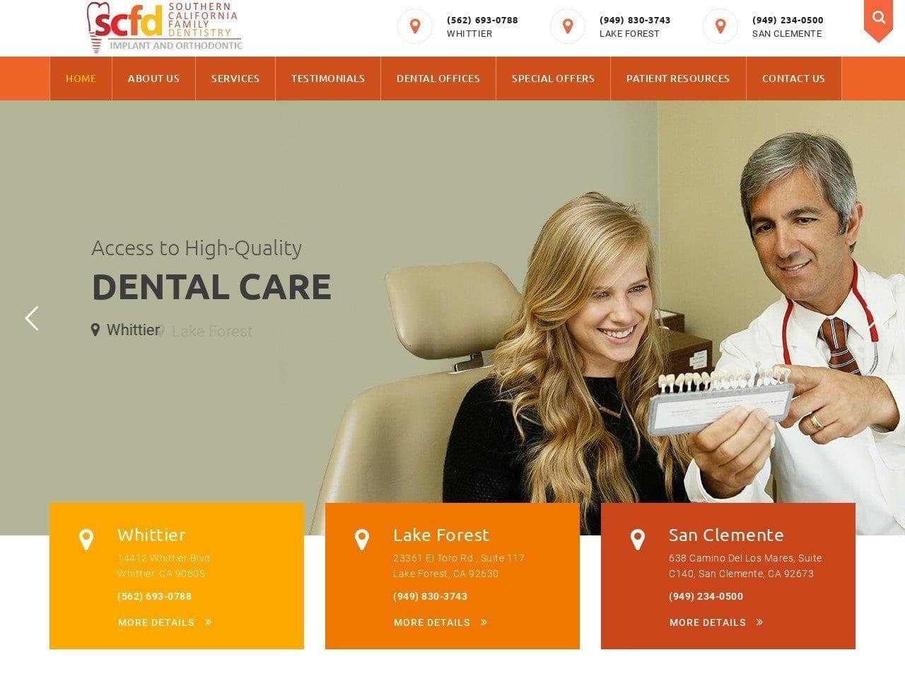 San Clemente Dental Associates screenshot