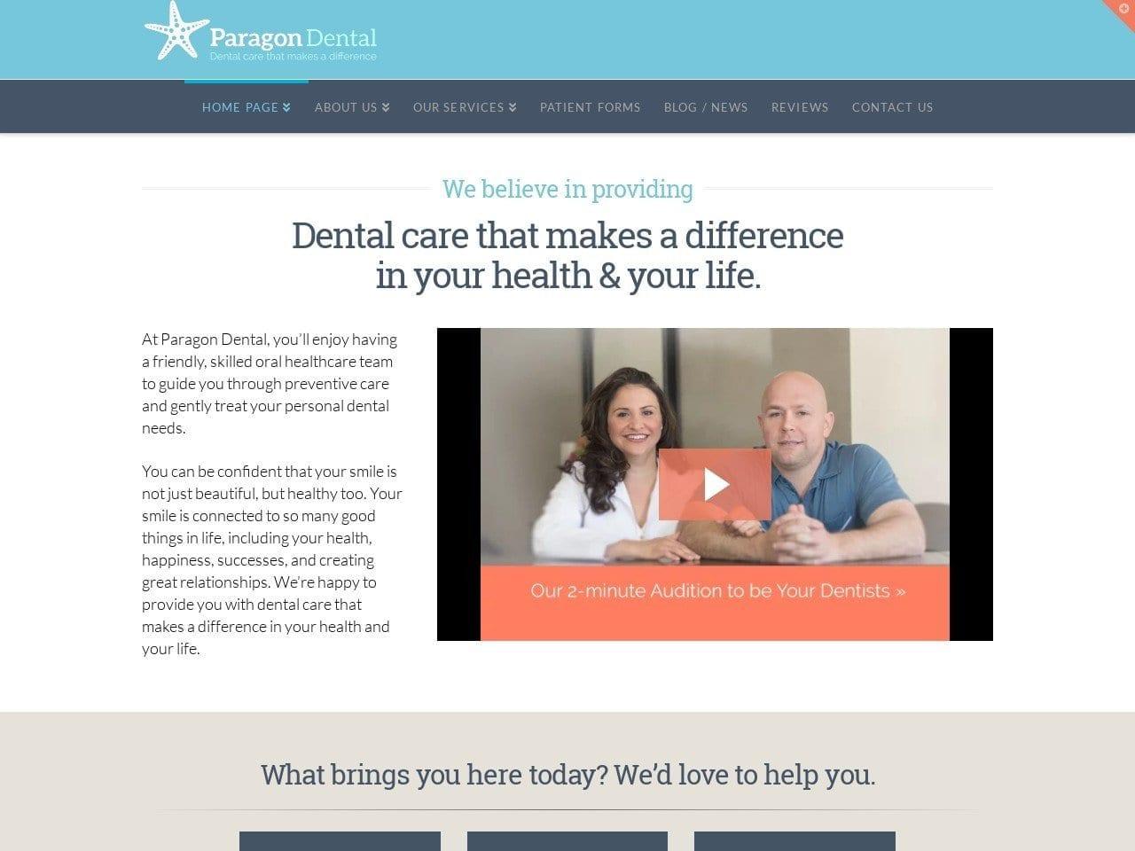 Paragon Dental Inc screenshot