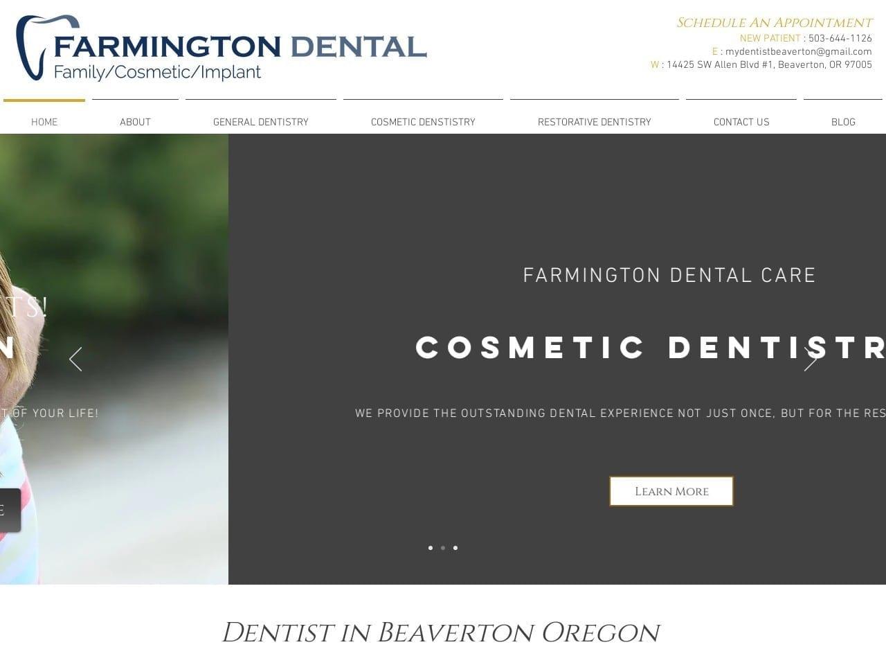 Farmington Dental Office screenshot