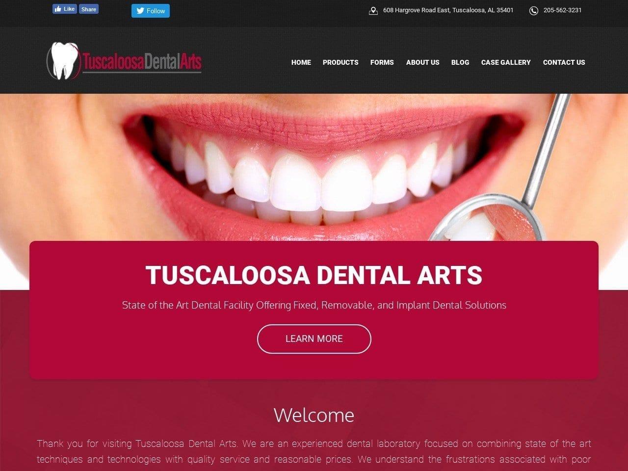 Tuscaloosa Dental Arts screenshot