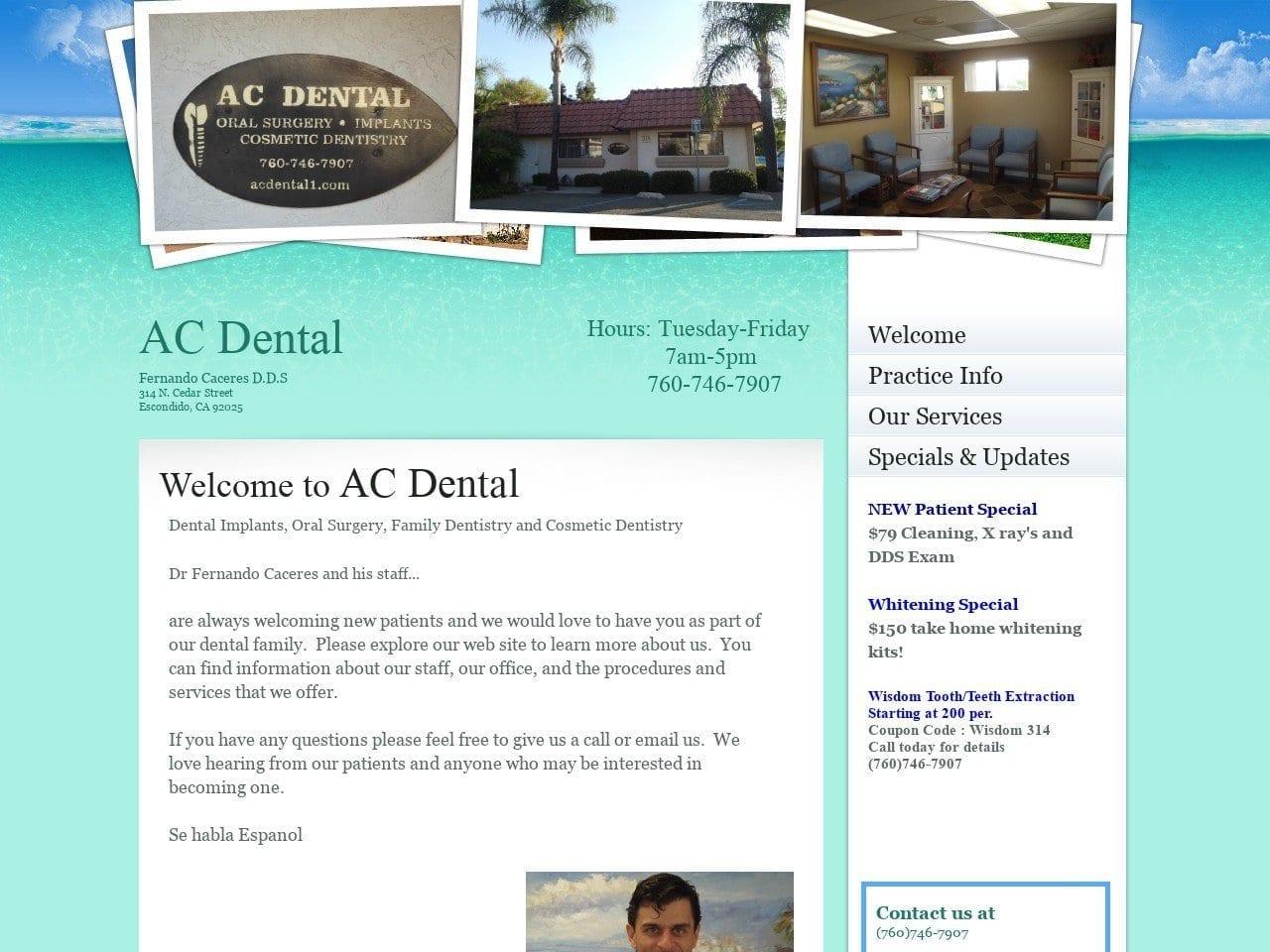 AC Dental / Fernando Caceres DDS Inc. screenshot
