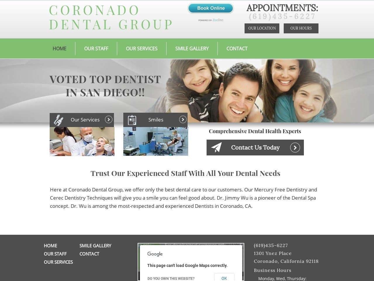 Coronado Dental Group screenshot