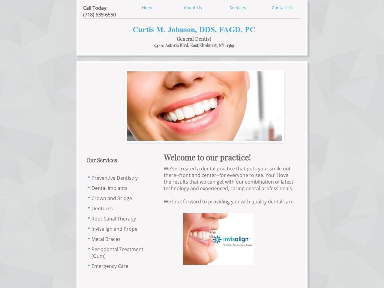 Curtis M. Johnson DDS screenshot