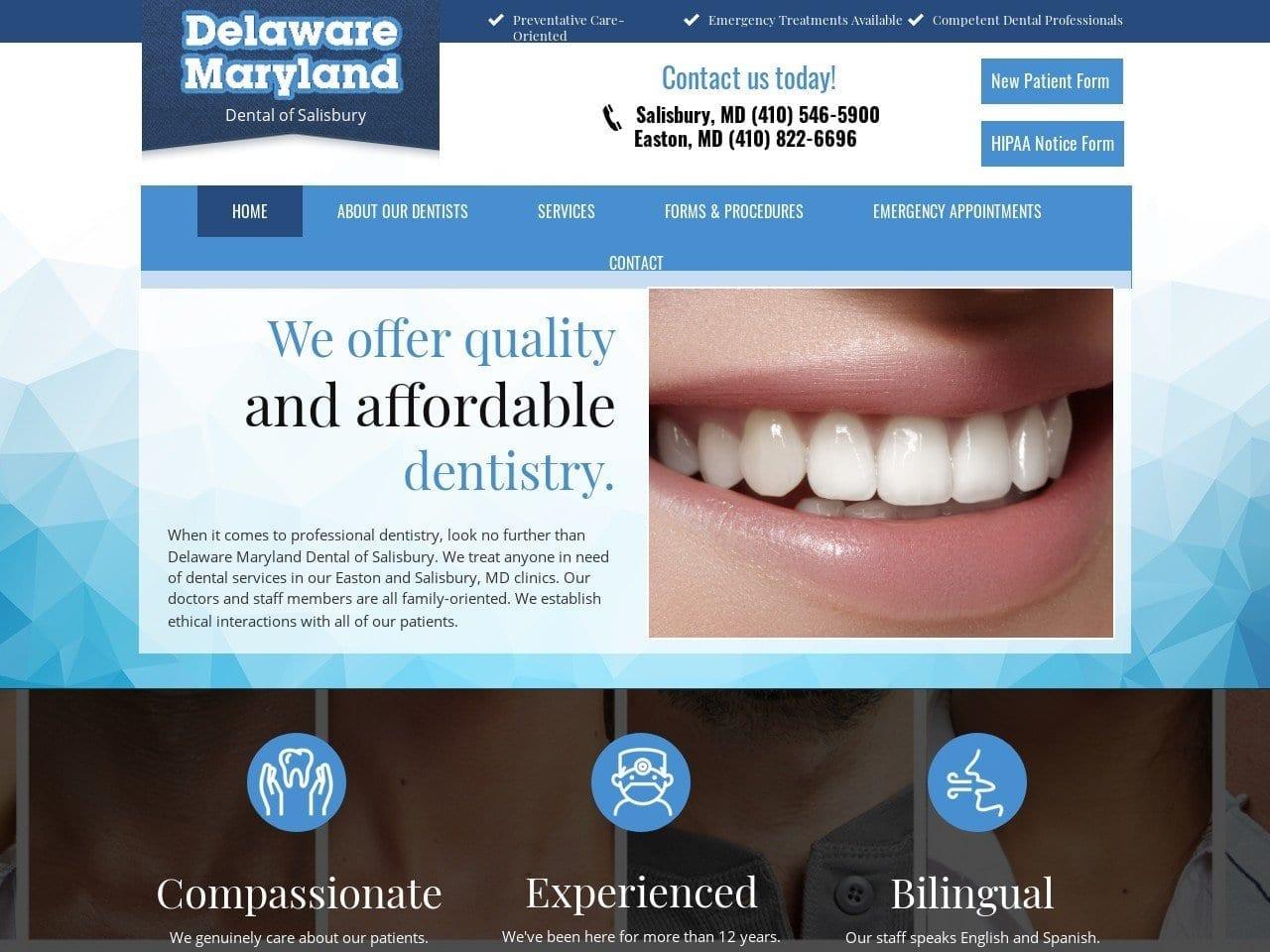 Delaware Maryland Dental of Salisbury screenshot