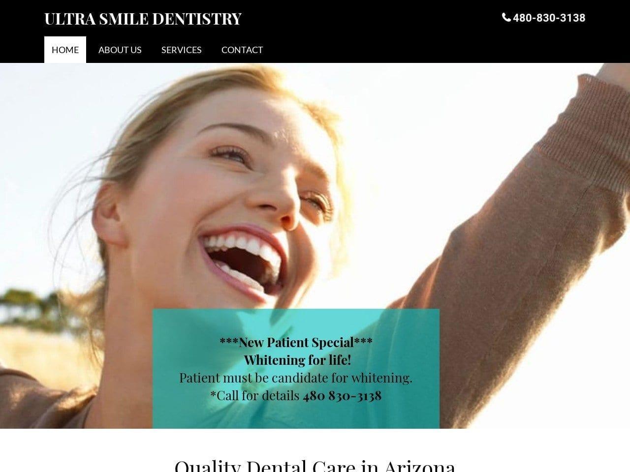 Ultra Smile Dentistry Dr. Farid Ebrahim screenshot