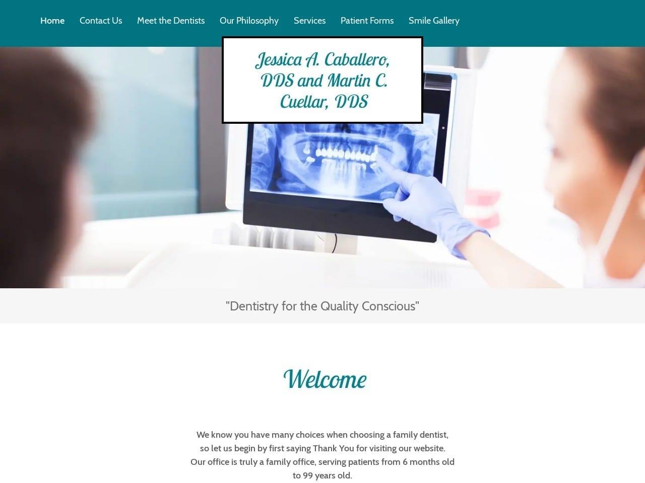 Dr. Jessica A. Caballero DDS screenshot