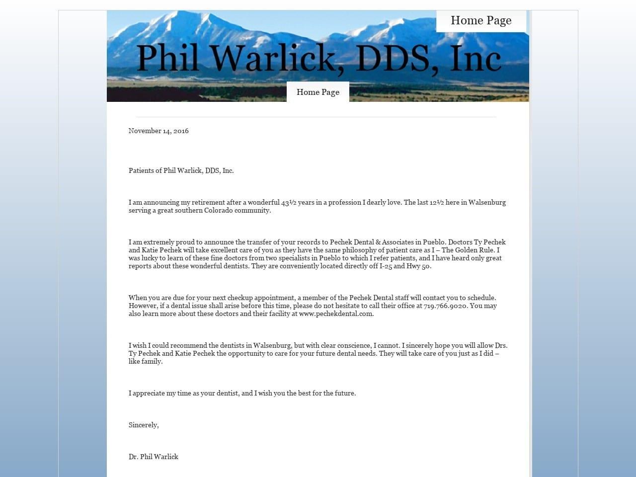Phil Warlick Inc screenshot