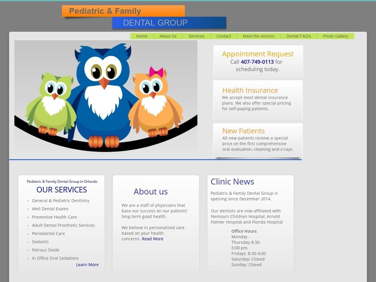 Pediatric & Family Dental Group screenshot