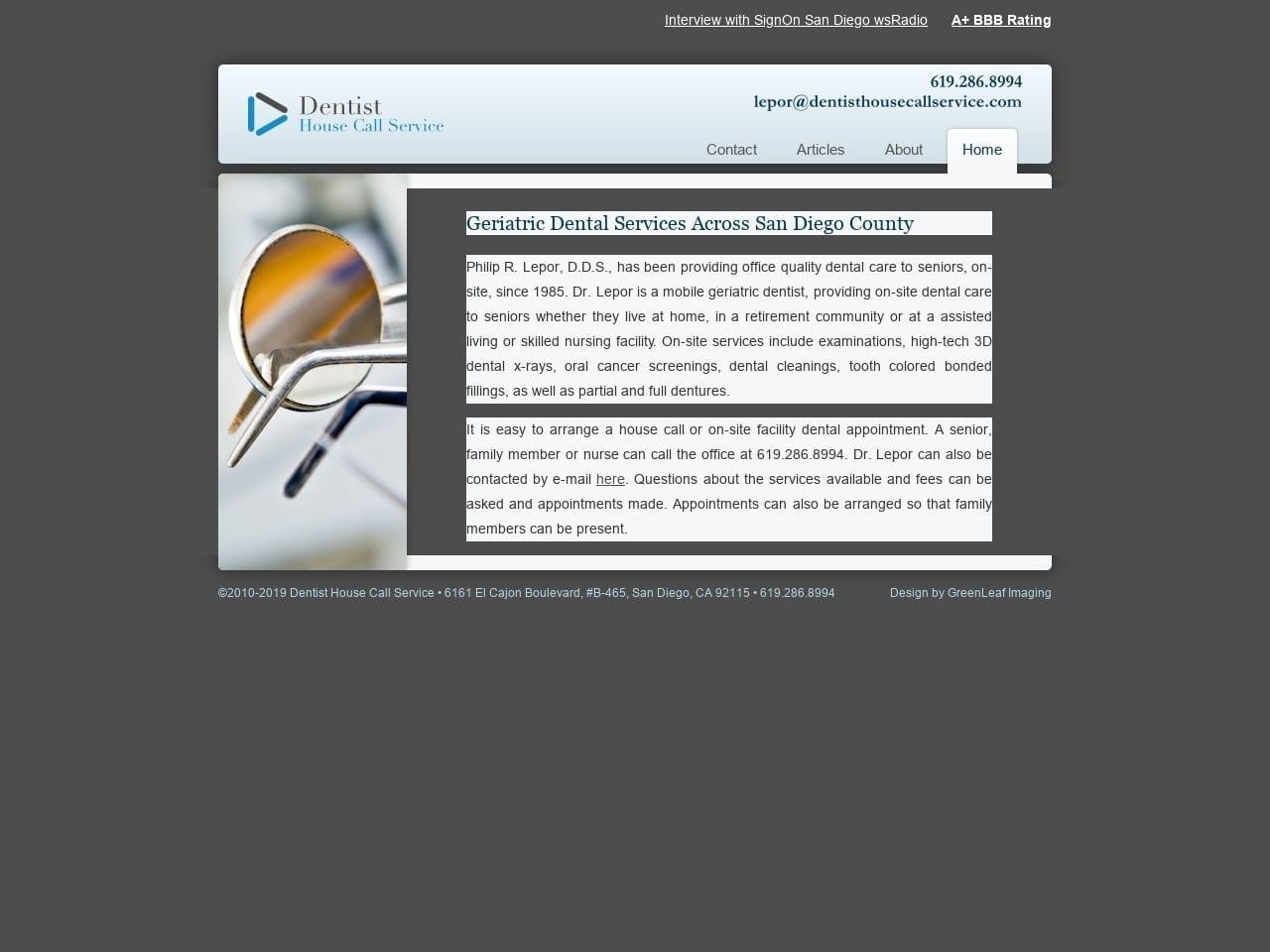 Dentist Housecallservice screenshot