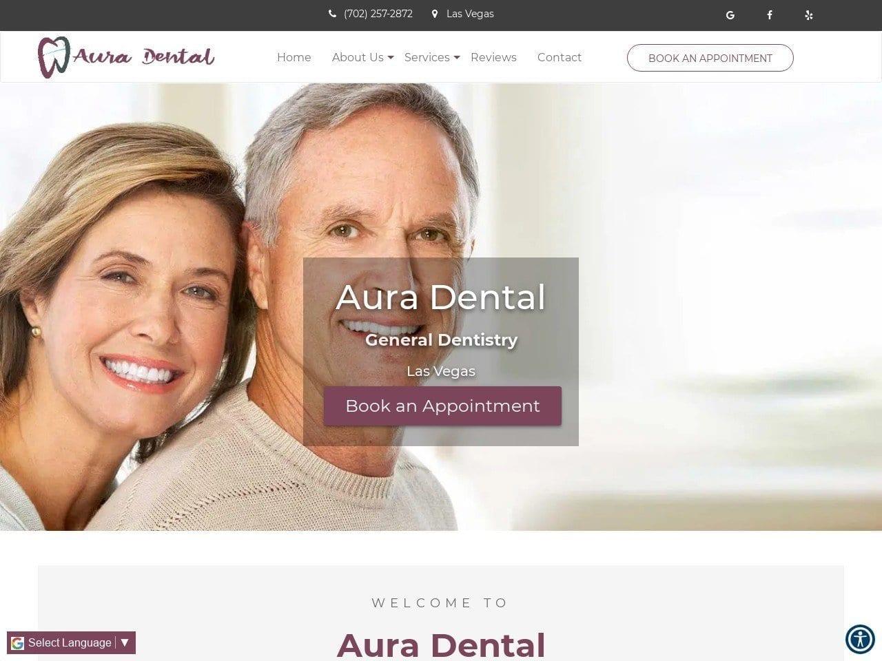 Aura Dental Las Vegas screenshot
