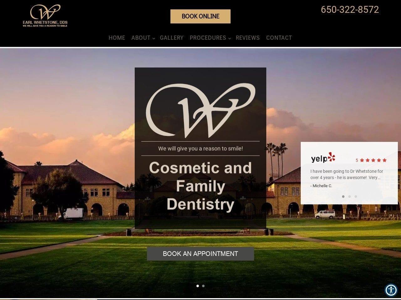 Earl L Whetstone II DDS screenshot