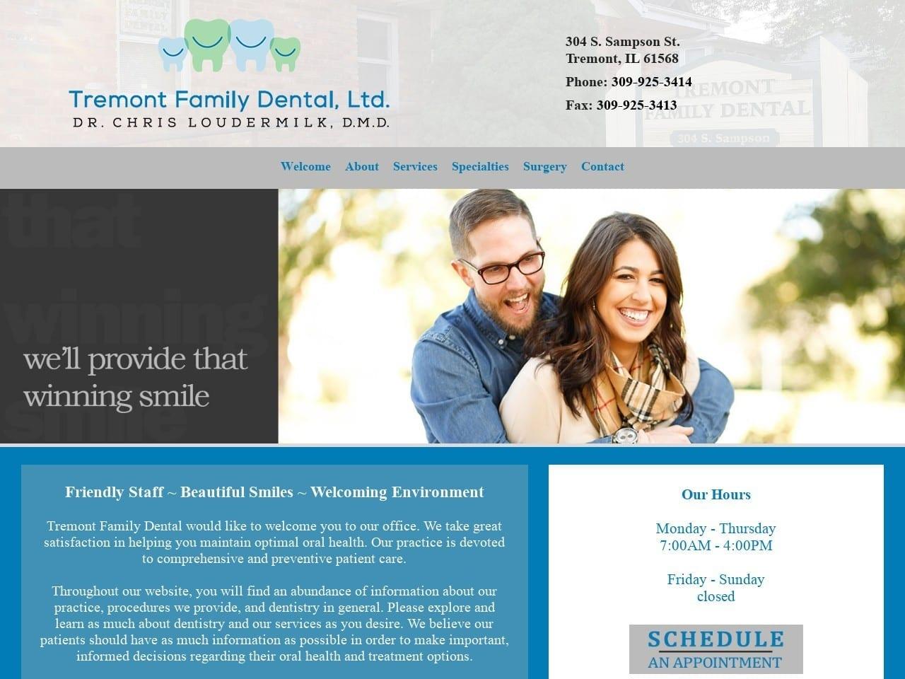 Tremont Family Dental screenshot