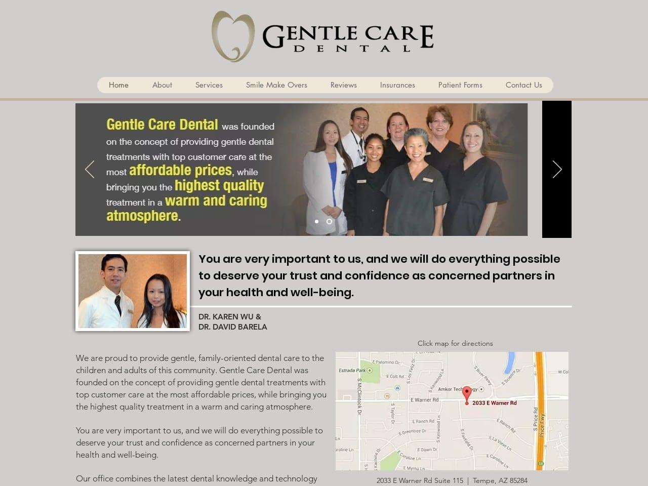 Gentle Care Dental screenshot