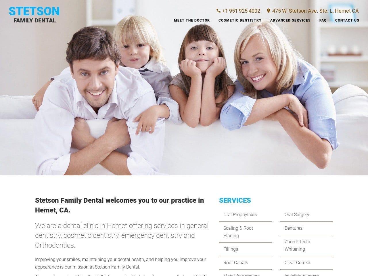 Stetson Family Dental screenshot