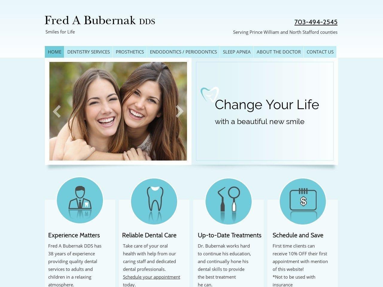 Bubernak Fred A DDS