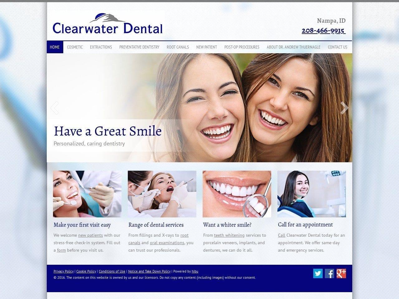 Clearwater Dental screenshot