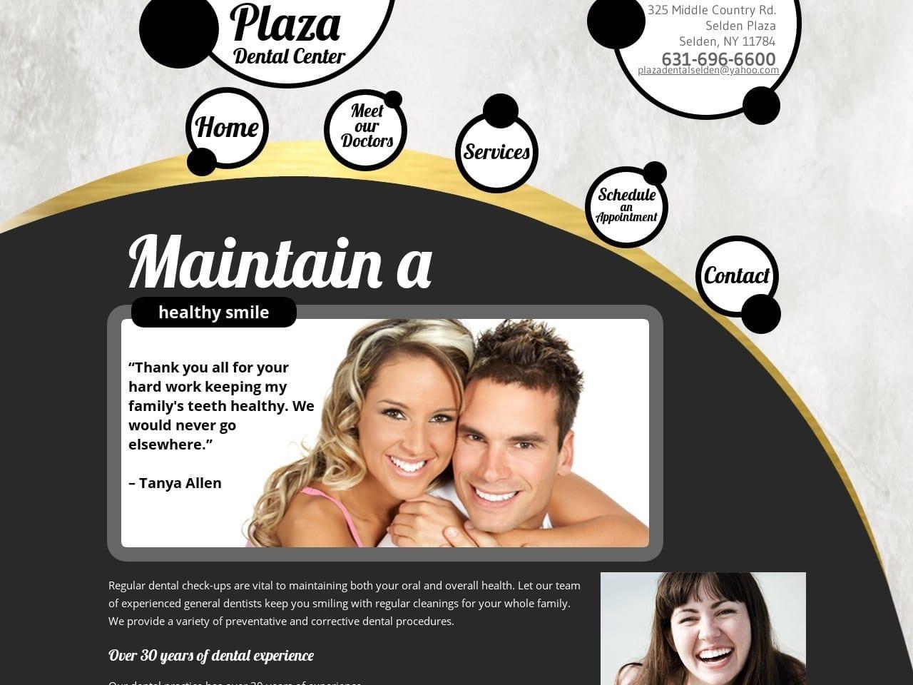 Plaza Dental Center Kushner Philip DDS screenshot