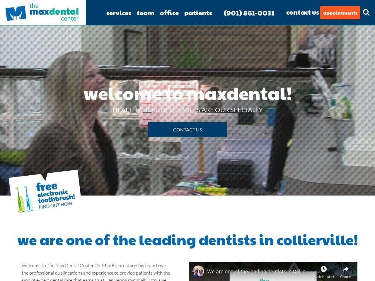 The Max Dental Center screenshot