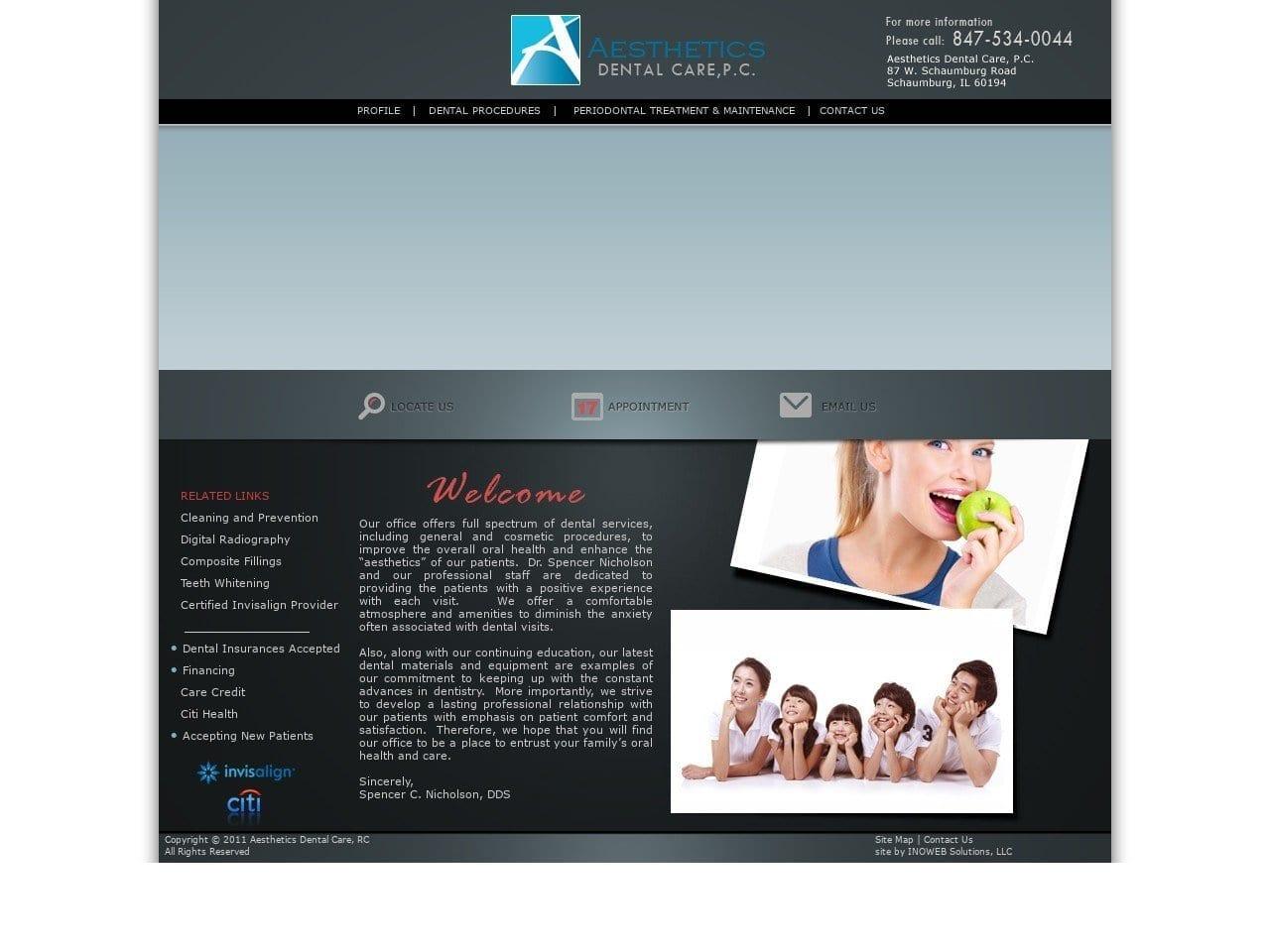 Aesthetics Dental Care PC screenshot