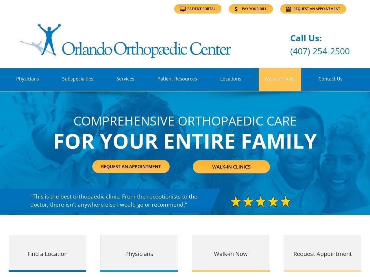 Orlando Orthopaedic Center screenshot