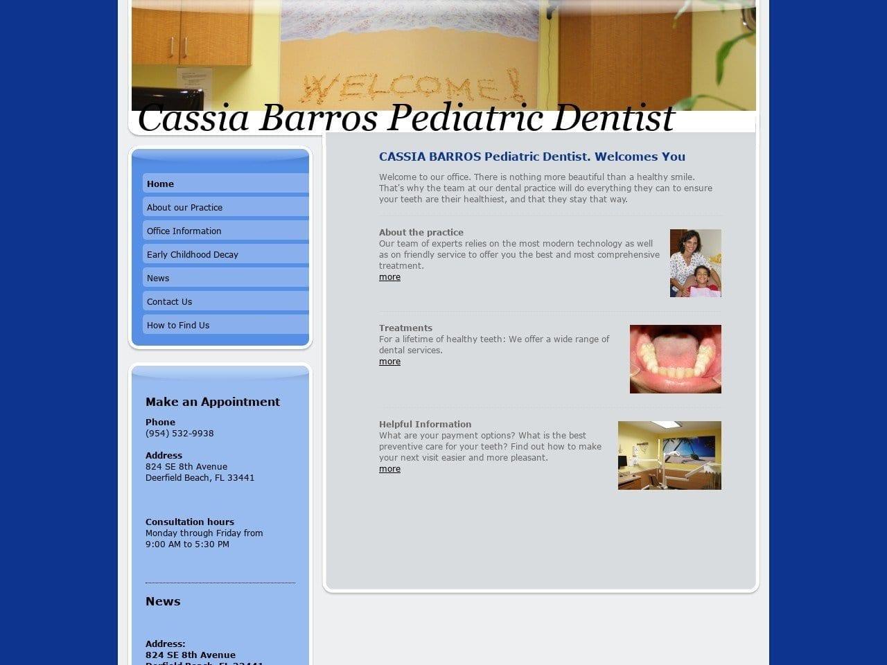 Dr. Cassia T. Barros DDS screenshot