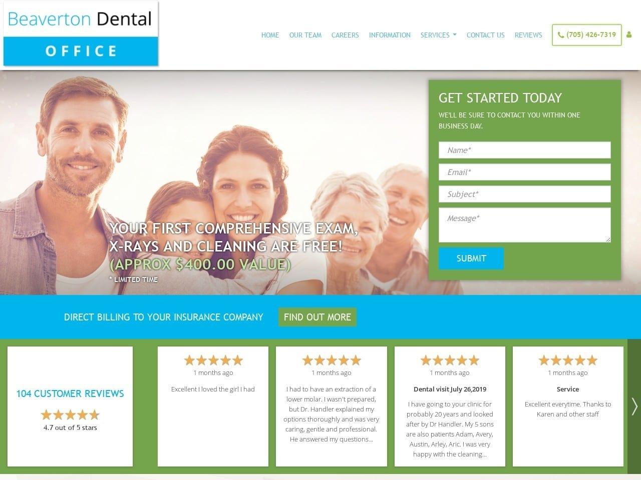 Beaverton Dental Office screenshot