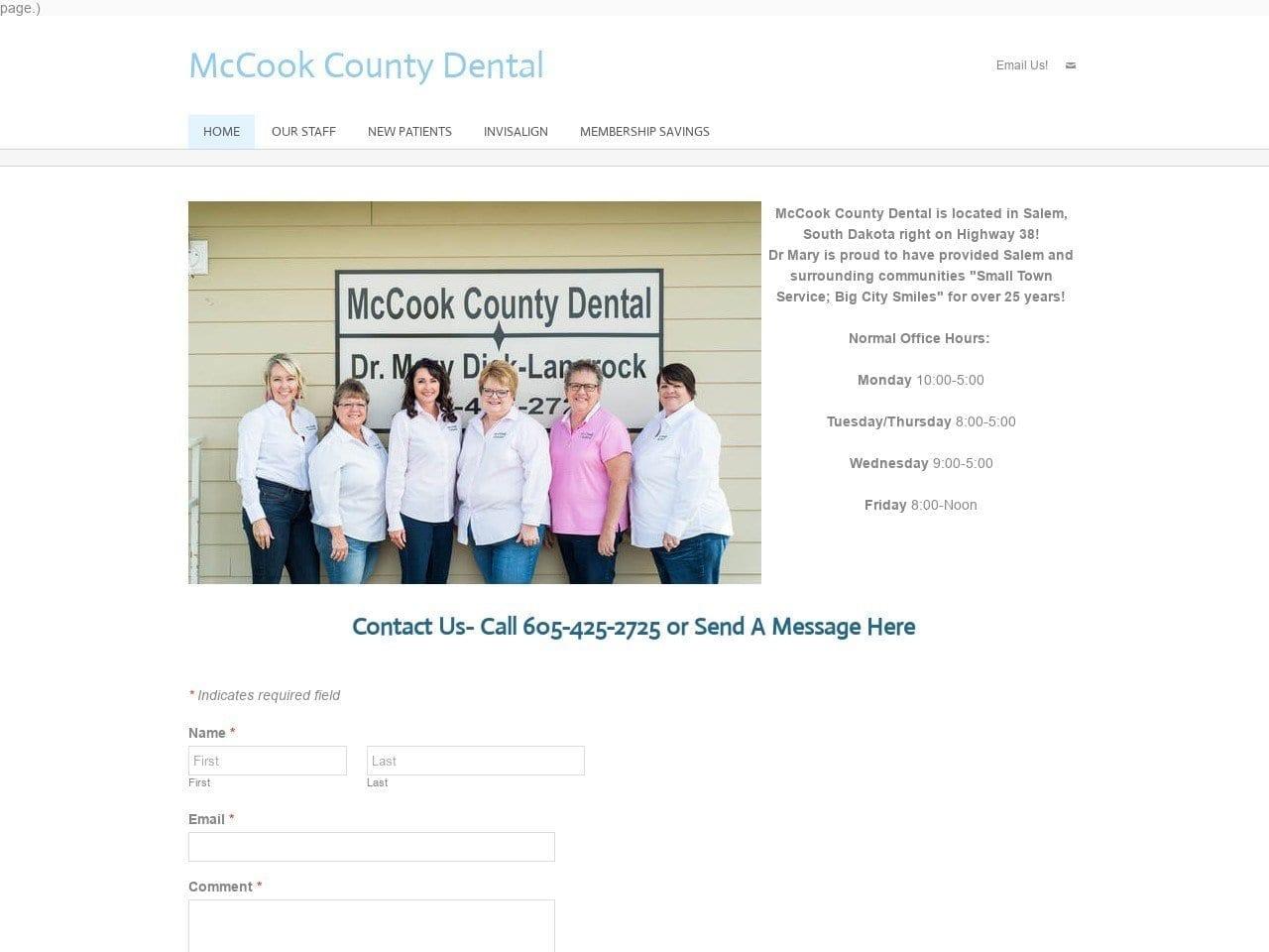 Mc Cook County Dental Center screenshot