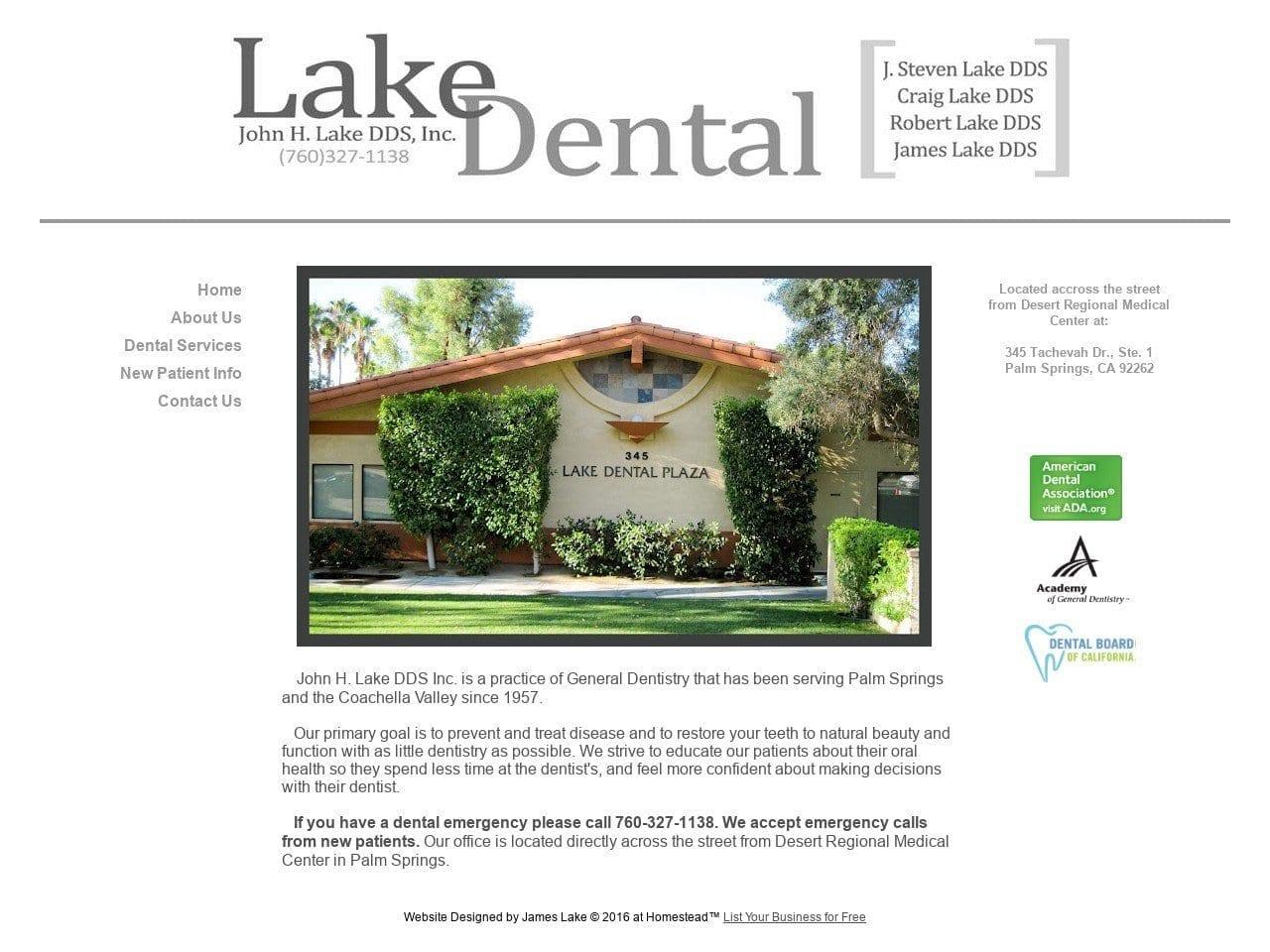 John H Lake Inc Lake Craig D DDS