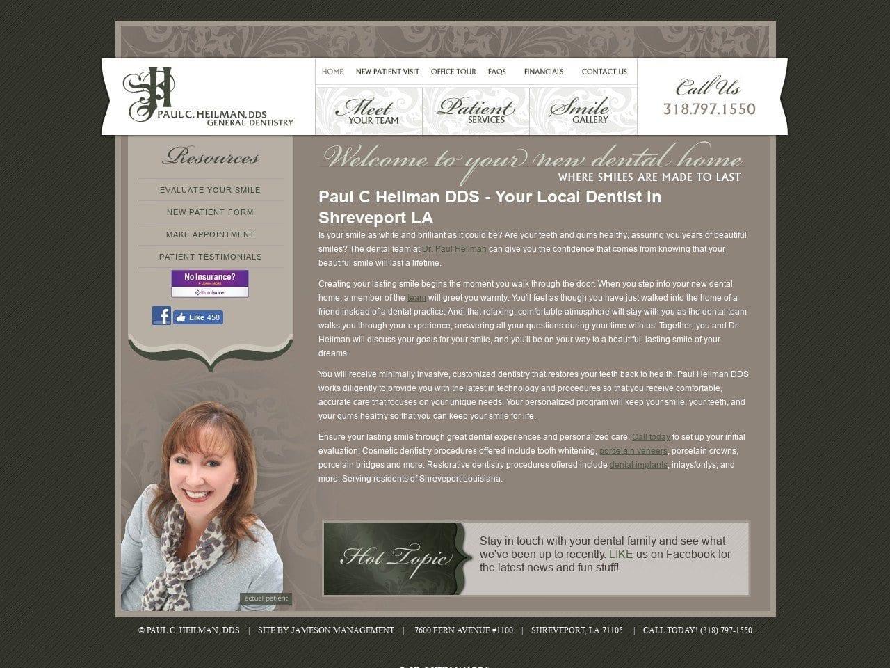 Paul C Heilman DDS screenshot