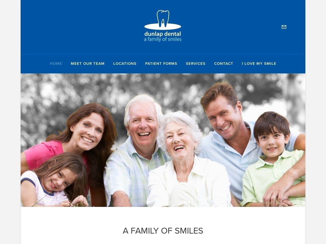 Dunlap Dental screenshot