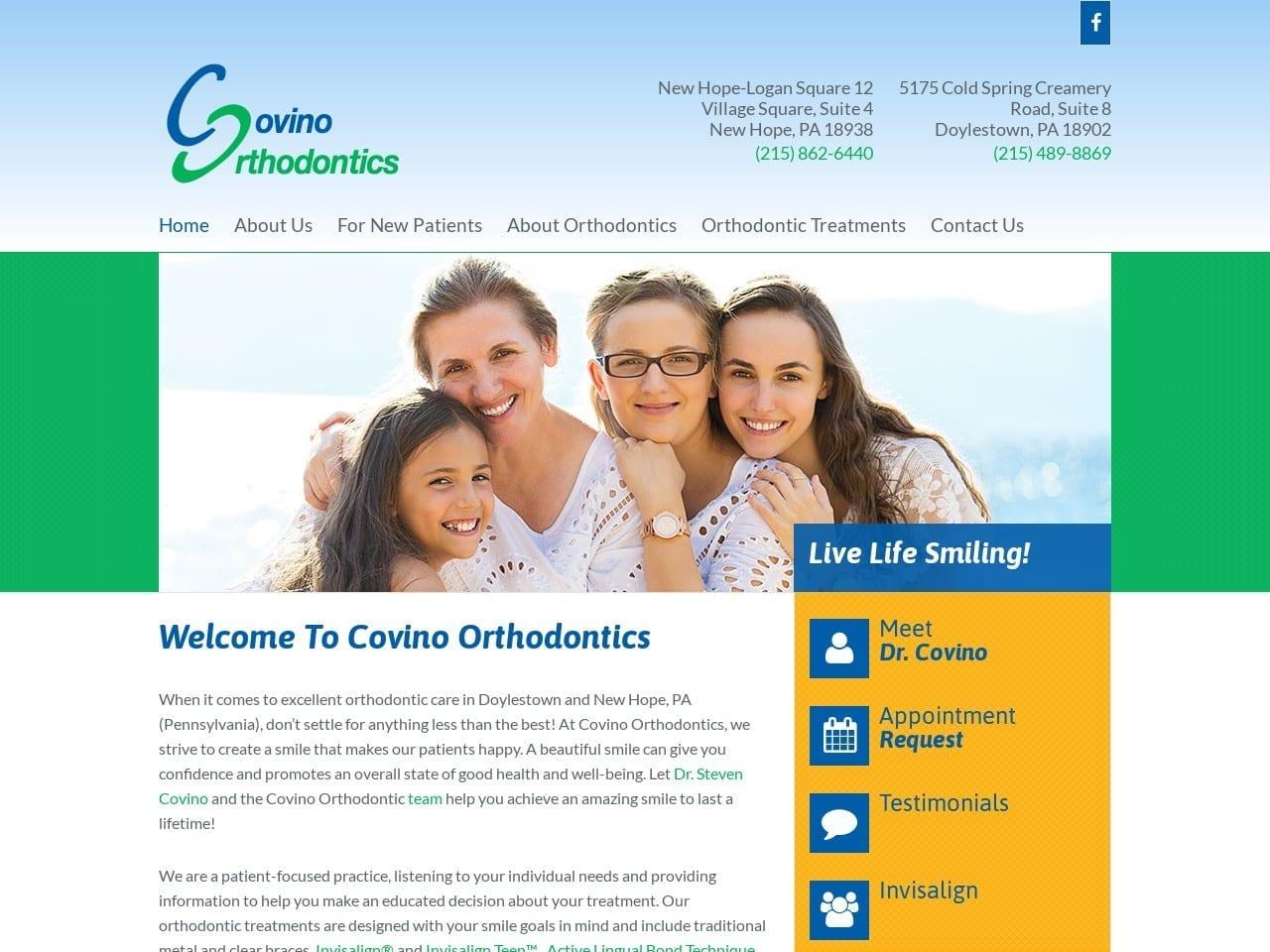 Covino Orthodontics Covino Steven W DDS screenshot