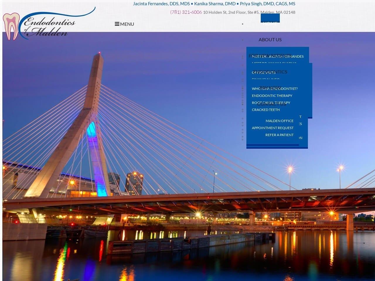 Dr. Jacinta M. Fernandes DDS screenshot