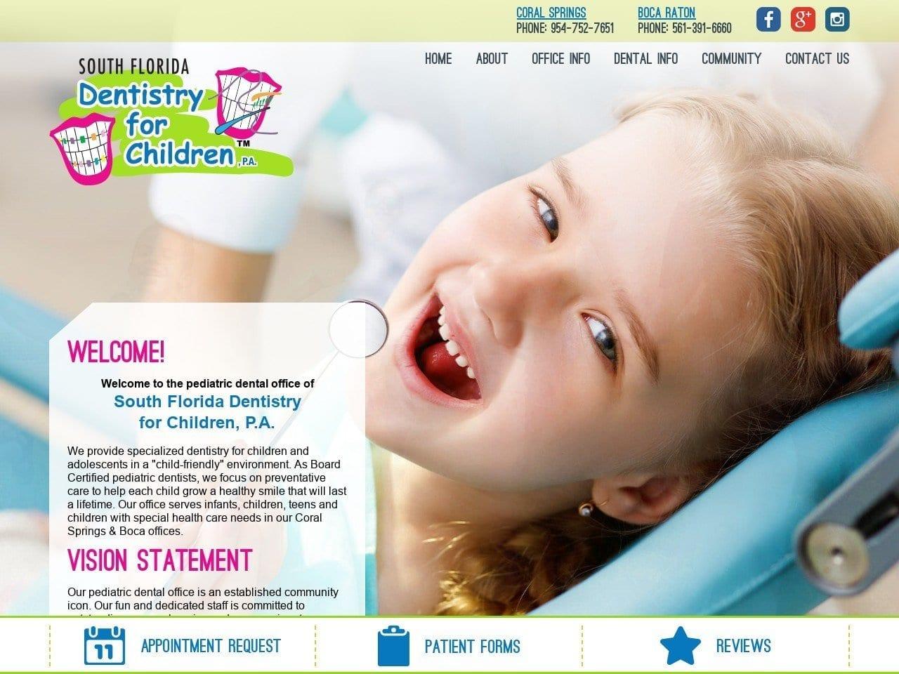 South Florida Dentistry for Children, P.A. screenshot