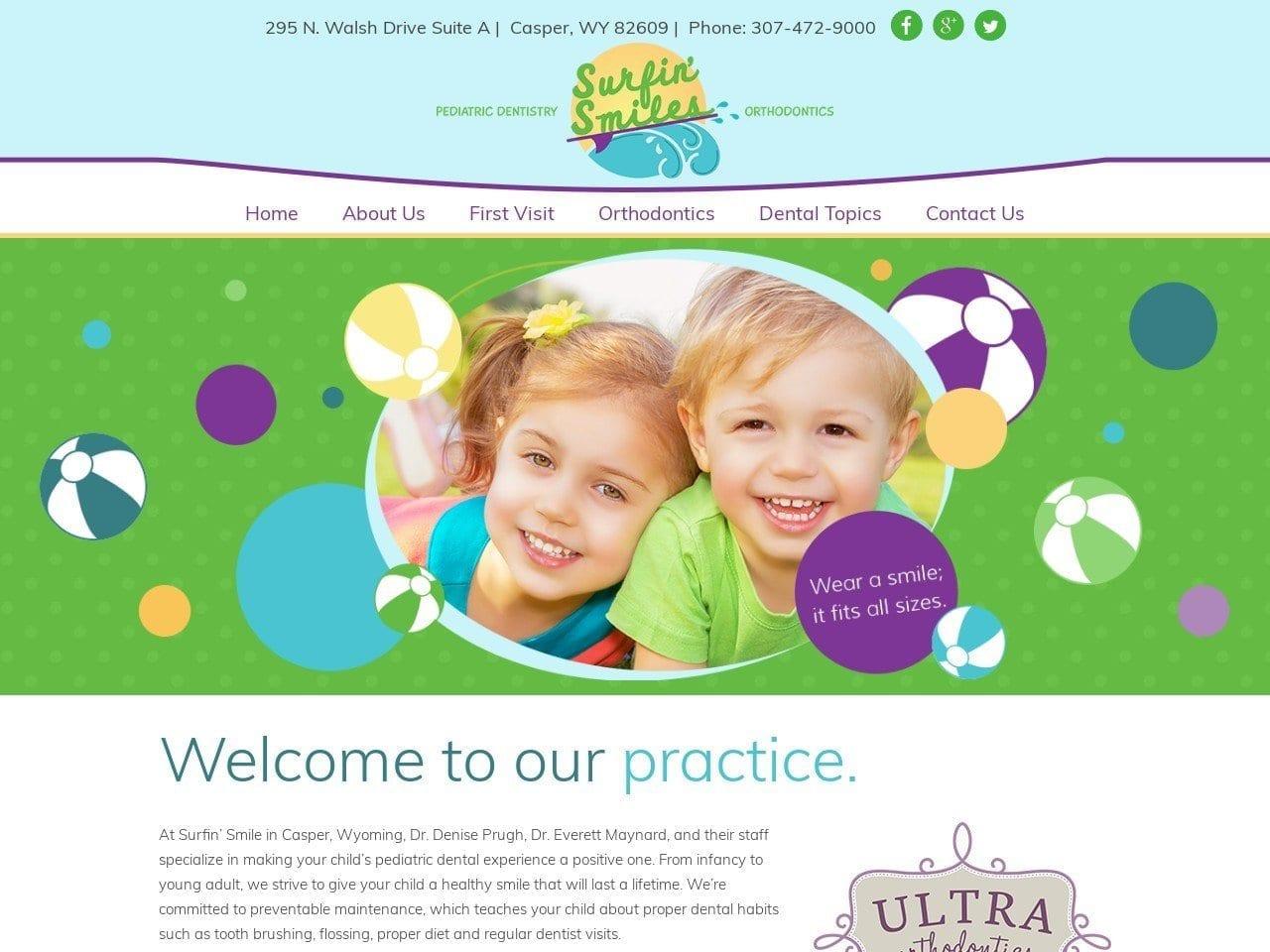 Surfin Smiles Pediatric Dentistry Denise Prugh DDS screenshot